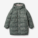 Wheat Outerwear Puffer Jakke Yrsa Jacket 9533 forest lake checked flowers