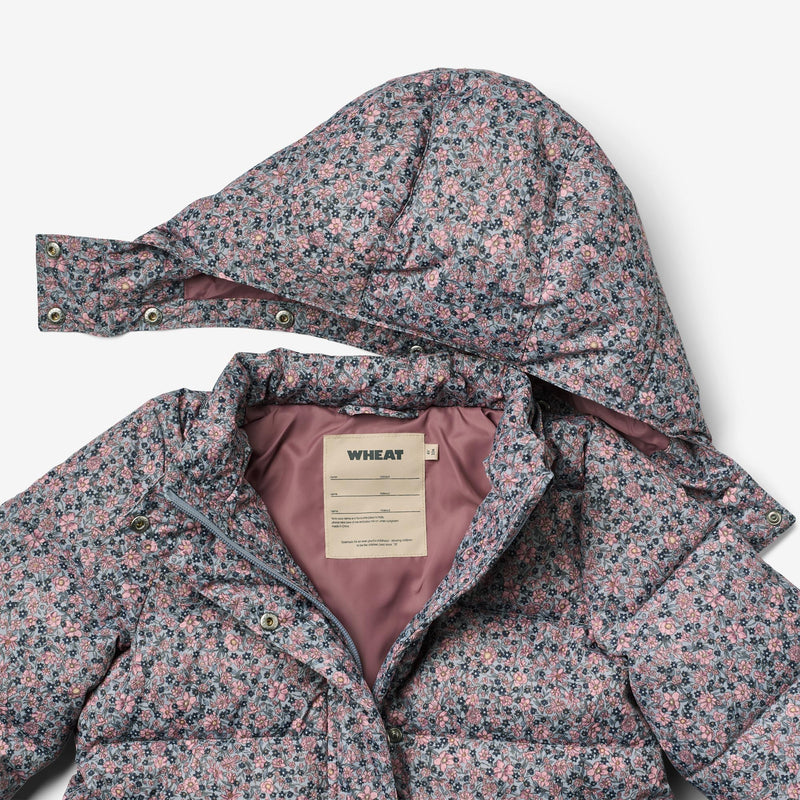 Wheat Outerwear Puffer Jakke Yrsa Jackets 0036 winter flowers