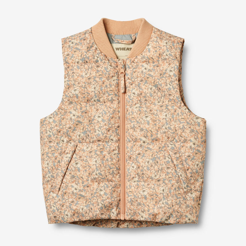 Wheat Outerwear Puffervest Andre Jacket 2359 pink sand flowers
