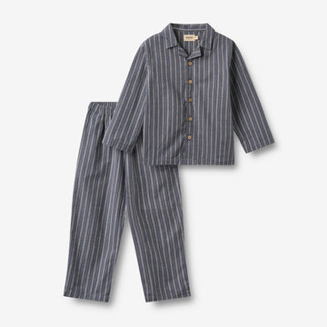 Wheat Main Pyjamas Madison Home 4339 blue holiday stripe