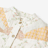 Wheat Main Quiltet Jakke Inga Jacket 9426 ivory checked flowers
