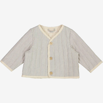 Wheat Main  Quiltet Jakke Saxo | Baby Jackets 1045 classic blue stripe