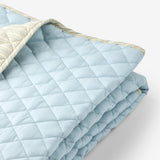 Wheat Main Quiltet Tæppe Home 9634 blue ocean stripe