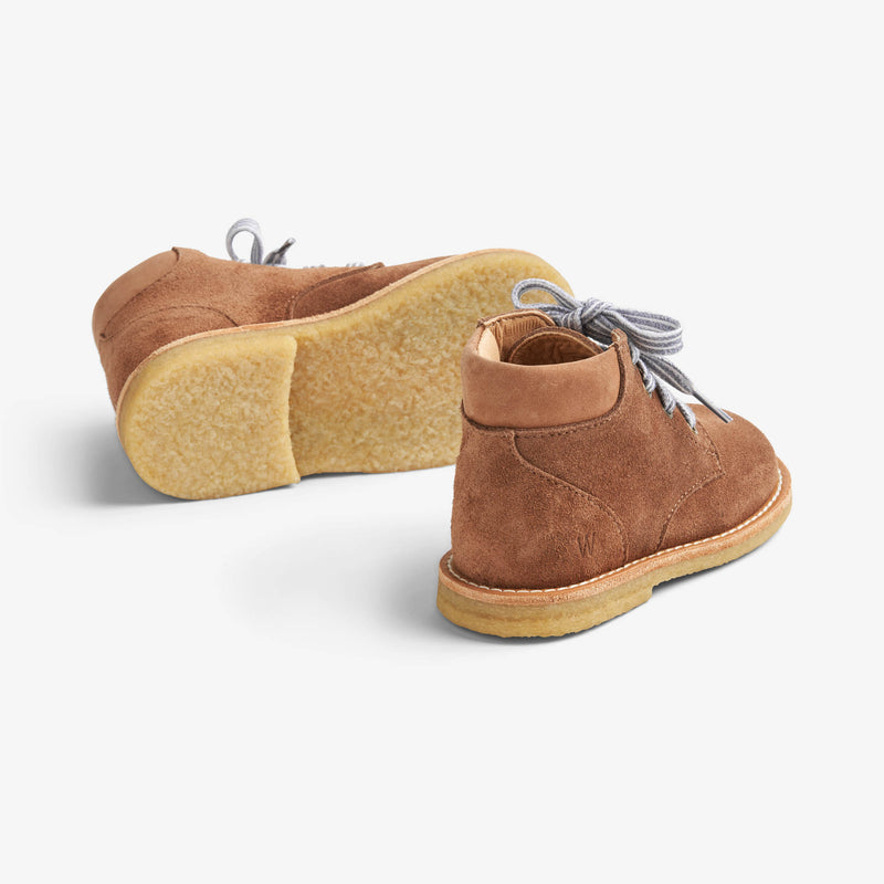 Wheat Footwear Raden Snørebånd | Baby Prewalkers 9002 cognac