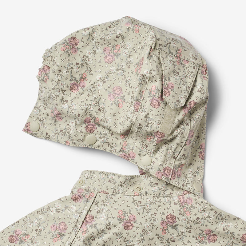 Wheat Outerwear Regnjakke Charlie Jacket 9539 slightly green flowers