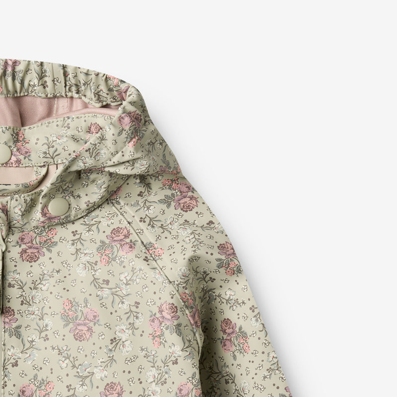 Wheat Outerwear Regnjakke Charlie Jacket 9539 slightly green flowers