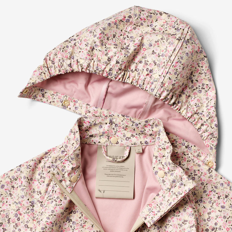 Wheat Outerwear   Regnjakke Charlie Rainwear 9014 clam multi flowers
