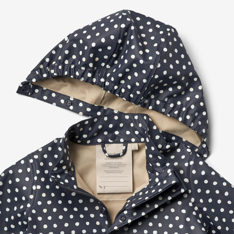 Wheat Outerwear   Regnjakke Ola Rainwear 1071 ink dots