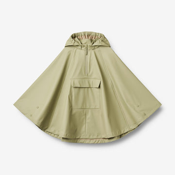 Wheat Outerwear Regnponcho Drops Jacket 1145 green tea