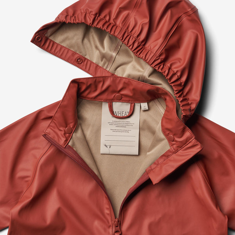 Wheat Outerwear Regnsæt Charlie m. Seler Rainwear 2072 red