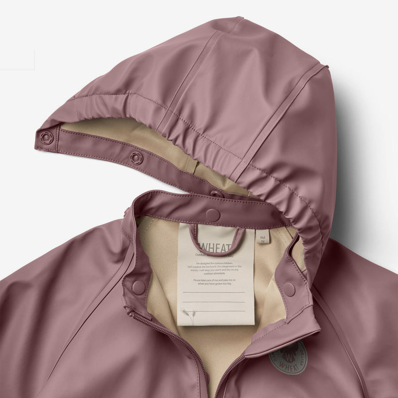 Wheat Outerwear   Regnsæt Charlie m. Seler Rainwear 1239 dusty lilac