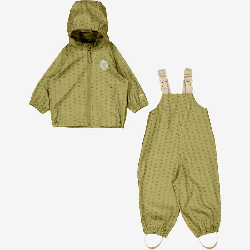 Wheat Outerwear Regnsæt Charlie m. Seler | Baby Rainwear 5056 forest insects