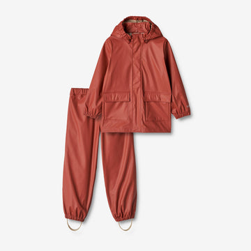 Wheat Outerwear Regnsæt Ola u. Seler Rainwear 2072 red