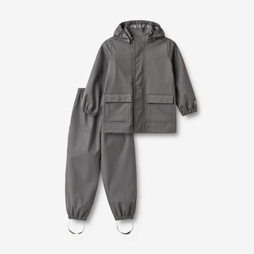 Wheat Outerwear Regnsæt Ola u. Seler Set 9619 dark charcoal