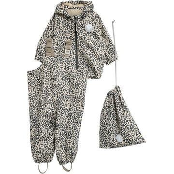 Wheat Outerwear Regntøj Charlie m. seler Rainwear 1063 ink flowers