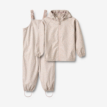 Wheat Outerwear Regntøjssæt Charlie Set 9735 lilac blue flowers
