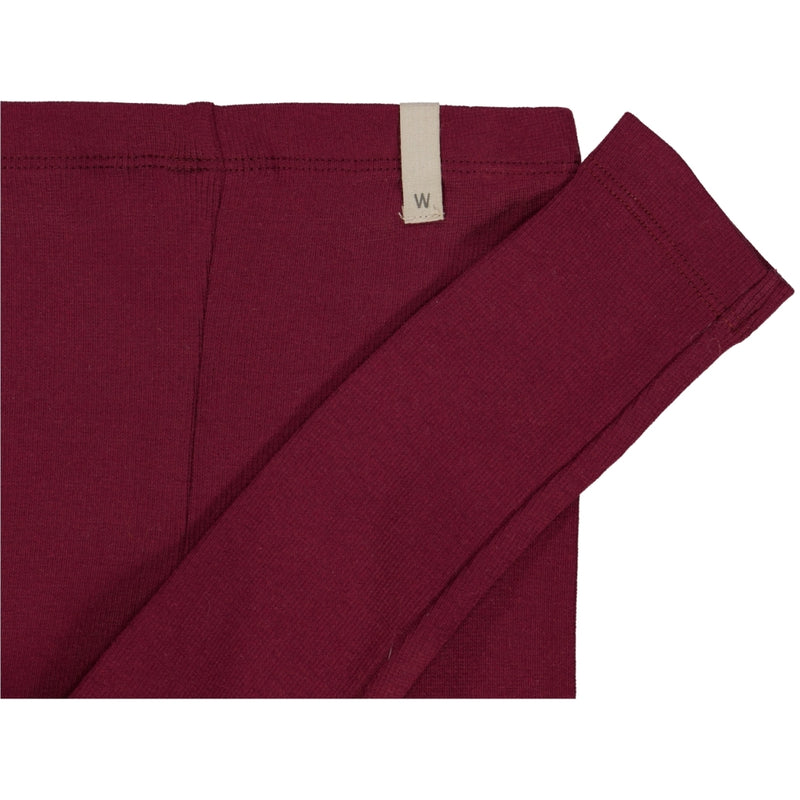 Wheat Main Rib Leggings Leggings 2390 red plum