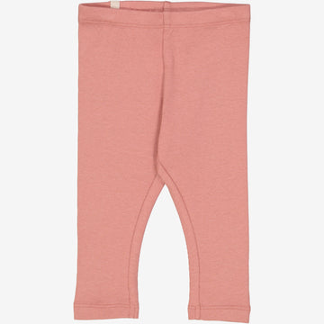Wheat Main  Rib Leggings | Baby Leggings 2021 old rose