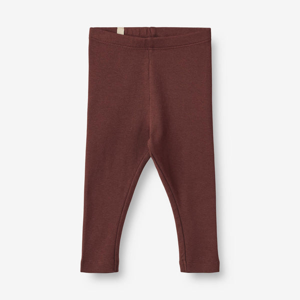 Wheat Rib Leggings Maddy | Baby Leggings 2118 aubergine