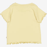 Wheat Rib T-shirt Irene Jersey Tops and T-Shirts 5106 yellow dream