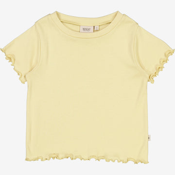 Wheat Main Rib T-shirt Irene Jersey Tops and T-Shirts 5106 yellow dream