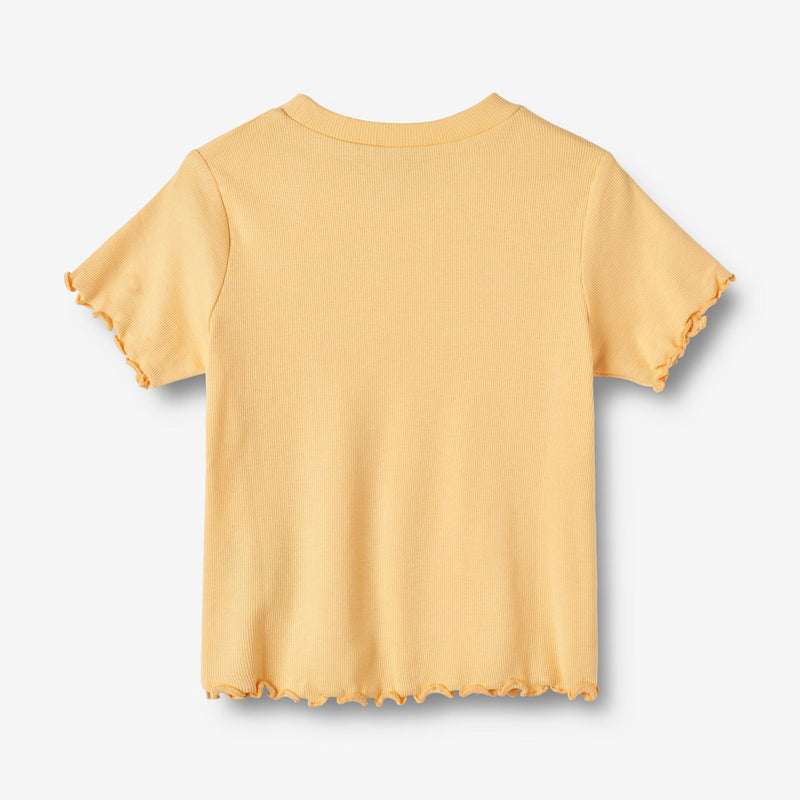 Wheat Main   Rib T-shirt Irene Jersey Tops and T-Shirts 5001 pale apricot