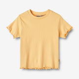 Wheat Main   Rib T-shirt Irene Jersey Tops and T-Shirts 5001 pale apricot