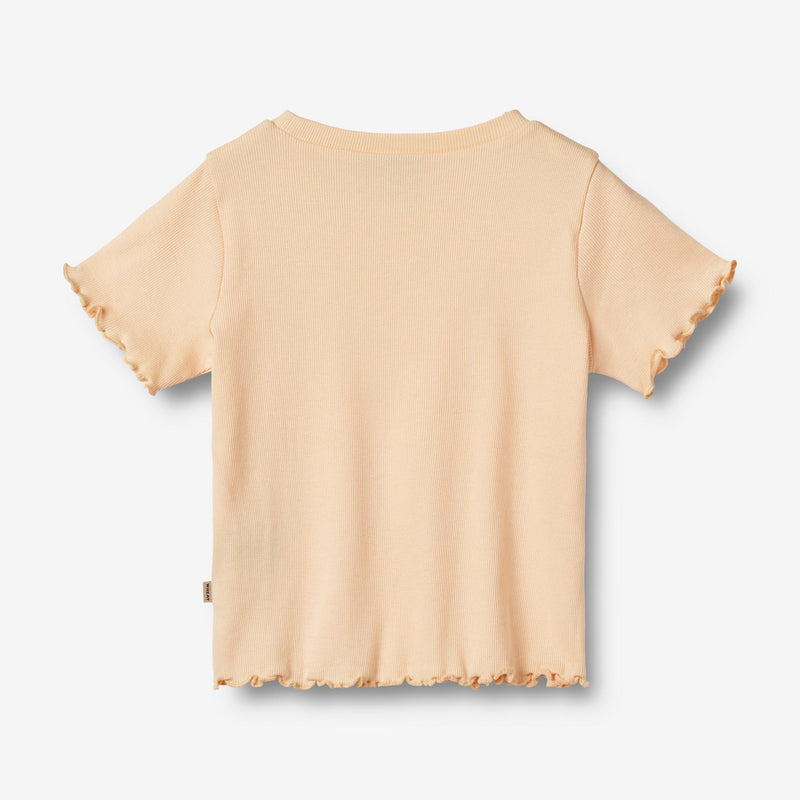 Wheat Main Rib T-shirt Irene Jersey Tops and T-Shirts 1251 Pale Peach