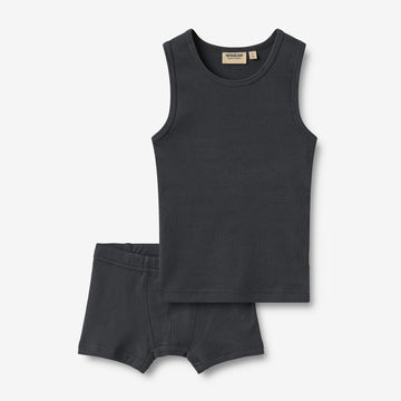 Wheat Main Rib Undertøj Louis Underwear 1432 navy