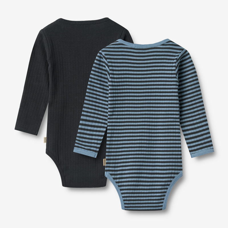 Wheat Main Sæt Af To Body Berti Underwear/Bodies 9548 bright blue stripe