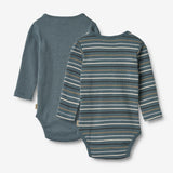 Wheat Main Sæt Af To Body Freddie Underwear/Bodies 9547 blue multi stripe