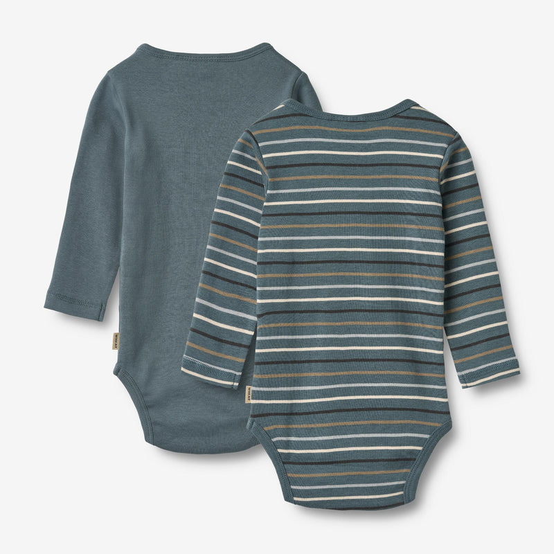 Wheat Main Sæt Af To Body Freddie Underwear/Bodies 9547 blue multi stripe