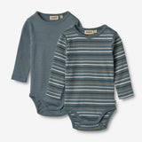 Wheat Main Sæt Af To Body Freddie Underwear/Bodies 9547 blue multi stripe