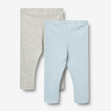 Wheat Main Sæt Af To Rib Leggings Jules Legging 2703 summer sky