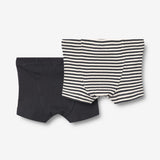 Wheat Main Sæt af 2 Boxershorts Louis Underwear 9432 navy rib stripe