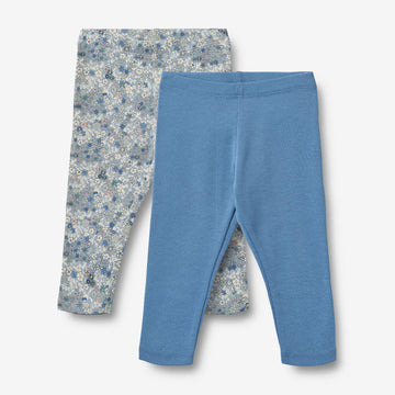 Wheat Main Sæt af 2 Jersey Leggings Jules Legging 9418 blue summer flowers