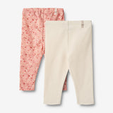 Wheat Main   Sæt af 2 Jersey Leggings Jules Leggings 2285 rosette flowers