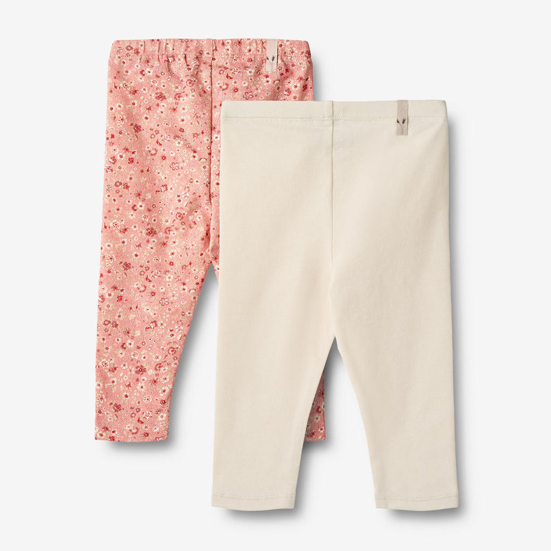 Wheat Main   Sæt af 2 Jersey Leggings Jules Leggings 2285 rosette flowers