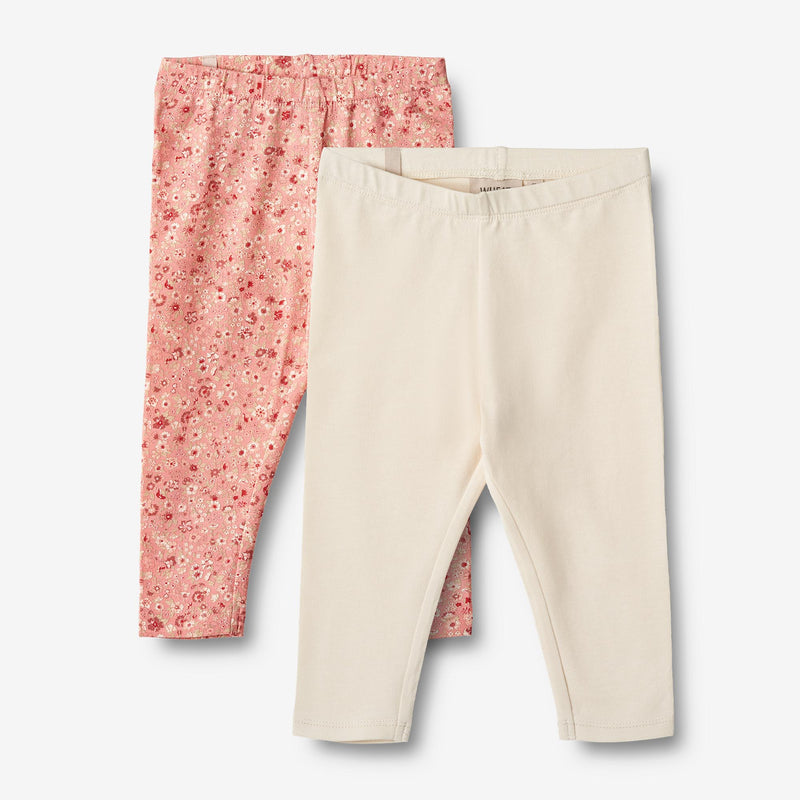 Wheat Main   Sæt af 2 Jersey Leggings Jules Leggings 2285 rosette flowers