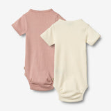 Wheat Main Sæt af 2 Kortærmet Body Elisa Underwear/Bodies 2487 rose powder