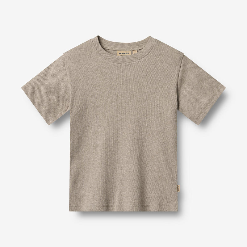 Wheat Main Sæt af 2 Kortærmet Rib T-shirts Fabian T-Shirt 1432 navy