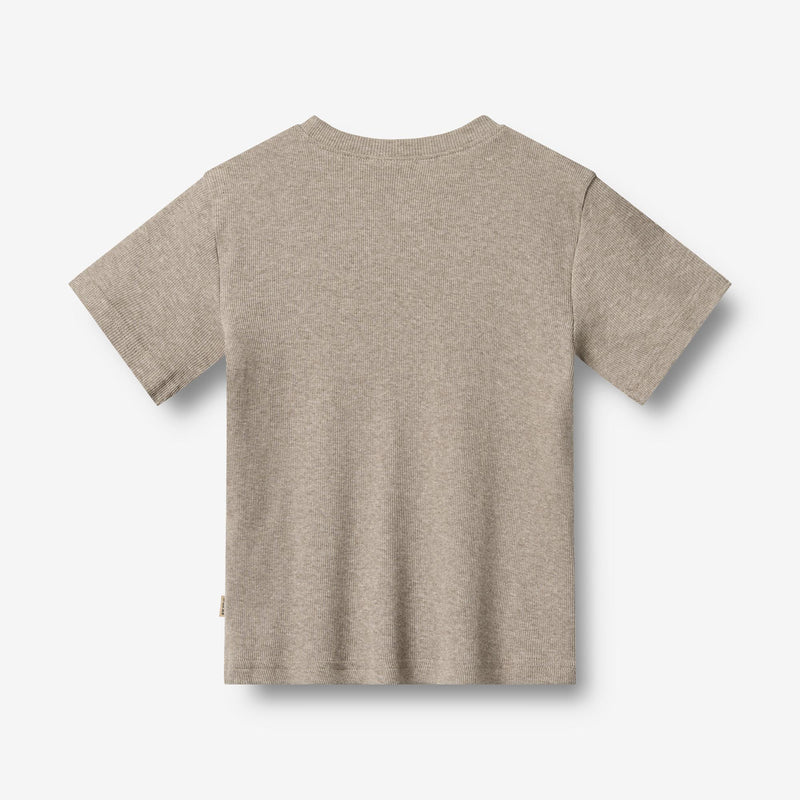 Wheat Main Sæt af 2 Kortærmet Rib T-shirts Fabian T-Shirt 1432 navy