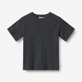 Wheat Main Sæt af 2 Kortærmet Rib T-shirts Fabian T-Shirt 1432 navy