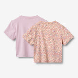 Wheat Main Sæt af 2 Kortærmet T-shirt Ella T-Shirt 9876 magenta heart flowers
