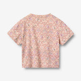 Wheat Main Sæt af 2 Kortærmet T-shirt Ella T-Shirt 9876 magenta heart flowers
