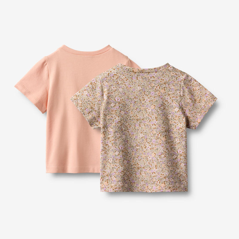 Wheat Main Sæt af 2 Kortærmet T-shirts Manna Jersey Tops and T-Shirts 9409 lilac flower meadow