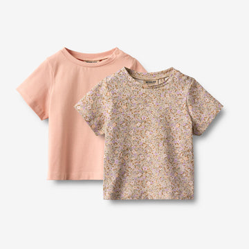 Wheat Main Sæt af 2 Kortærmet T-shirts Manna Jersey Tops and T-Shirts 9409 lilac flower meadow