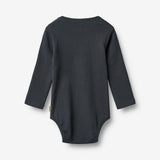 Wheat Main Sæt af 2 Langærmet Rib Body Spencer Body 1432 navy