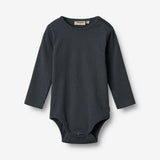 Wheat Main Sæt af 2 Langærmet Rib Body Spencer Body 1432 navy