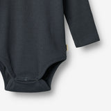 Wheat Main Sæt af 2 Langærmede Rib Body Spencer Underwear/Bodies 1432 navy